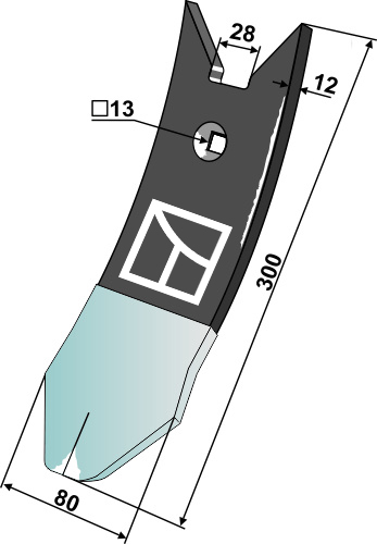 Scharspitze DURAFACE - Delta Flex geeignet für: Kongskilde - Części do grubera