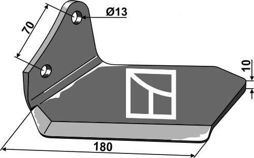 Ersatzflügel - links - Delta Flex geeignet für: Kongskilde