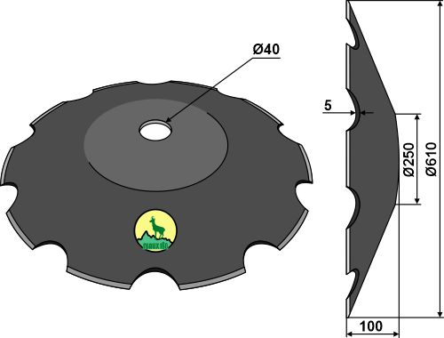 John Deere Concave discs