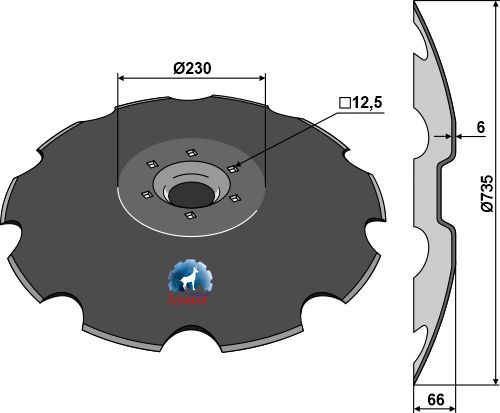 Диски для коротких дисковых борон - NIAUX - Ø735