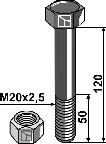 Agromec Bolts, nuts and safety elements