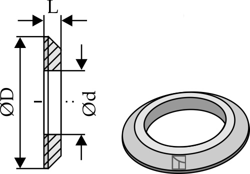 Reduzier-Ring für Unterlenker-Fanghaken Kat. III-II