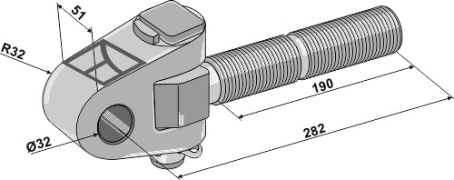 Swivelling tie-rods and accessories
