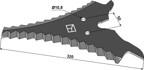 Ladewagenmesser geeignet für: Strautmann Нож самонагружающей тележки