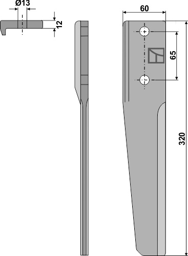 Kreiseleggenzinken, linke Ausführung geeignet für: Breviglieri cuțite pentru grape rotativă