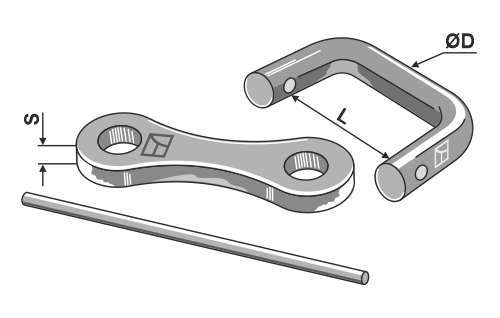 Shackle type connectores