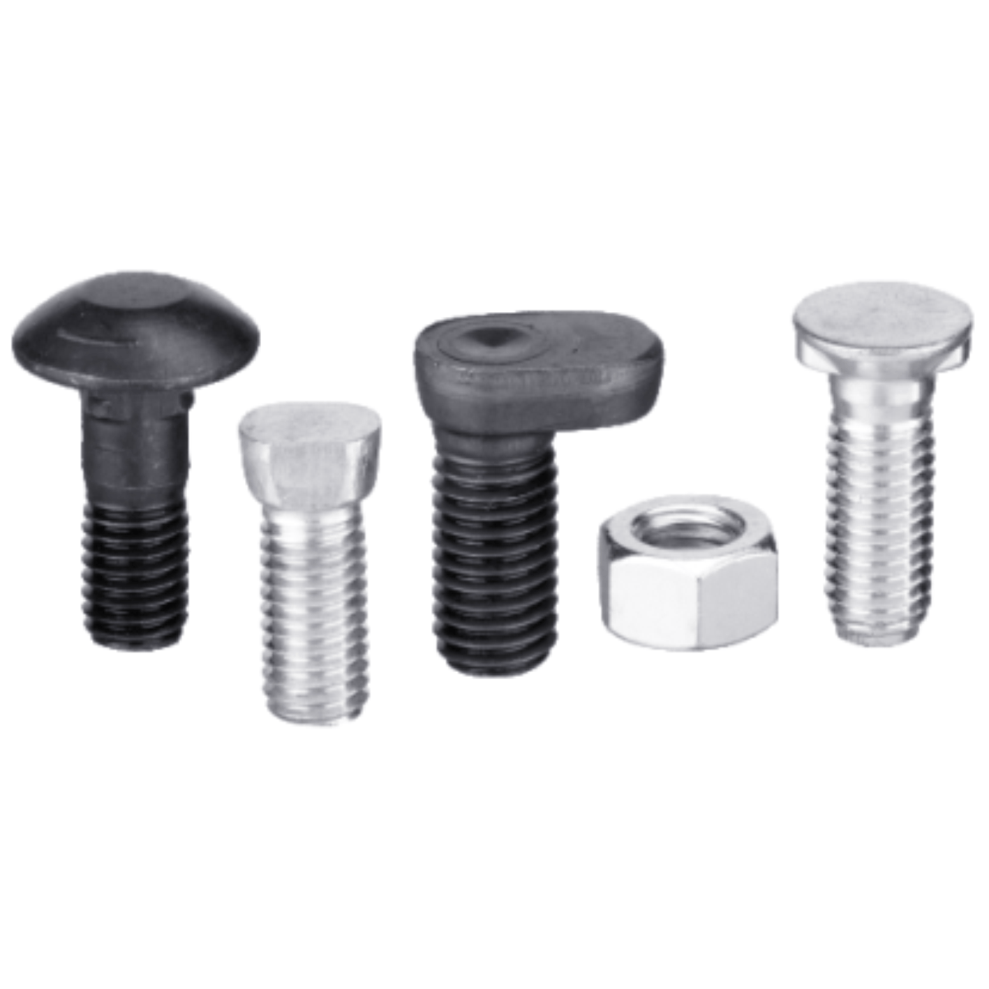 Plough bolts and special bolts for agricultural machines