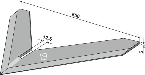 Hackschar 650mm geeignet für: Steketee - Części do grubera