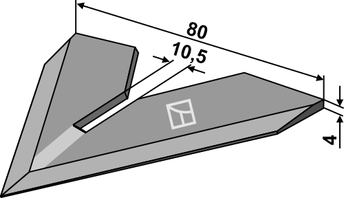 Hackschar 80mm geeignet für: Steketee