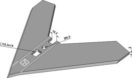 Hackschar 200mm geeignet für: Schmotzer