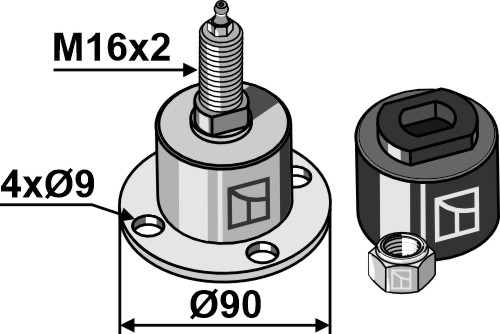 Nabe für Fingerhacke Ø250/Ø310mm