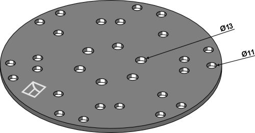 Koppelscheibe Ø340mm