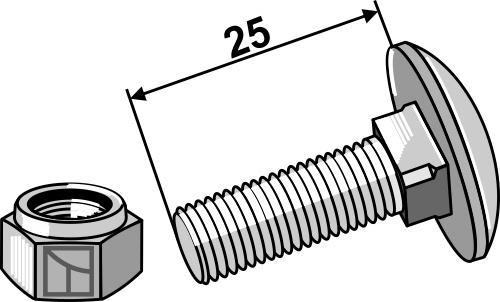 Schraube  - M8 x 25