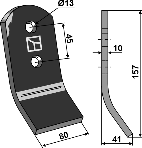 Verschleißteil geeignet für: Kverneland