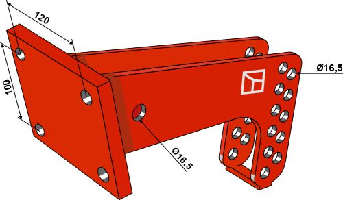 Tilbehør for monteret Harve svær model