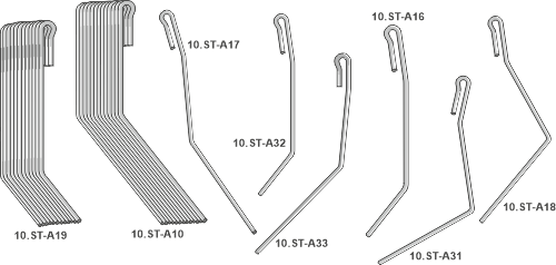 Striegelzinken - Satz - Exaktstriegel III geeignet für: Amazone Following tine