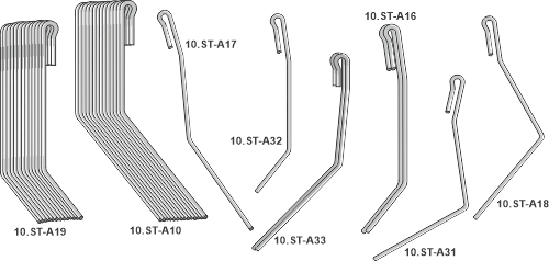 Striegelzinken - Satz - Exaktstriegel III geeignet für: Amazone Following tine