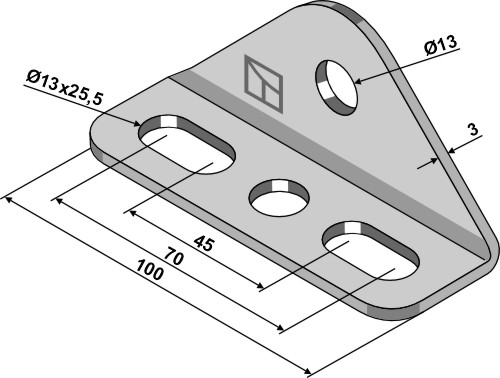 Halter für Torsionstriegel