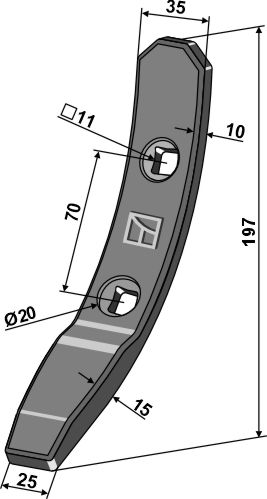 Vârfuri pentru spărgători de urmă adaptabil la