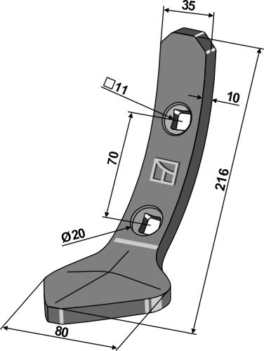 Amazone Beitels voor spoorwissers