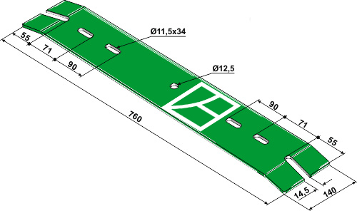 Blattfeder - 760 geeignet für: 