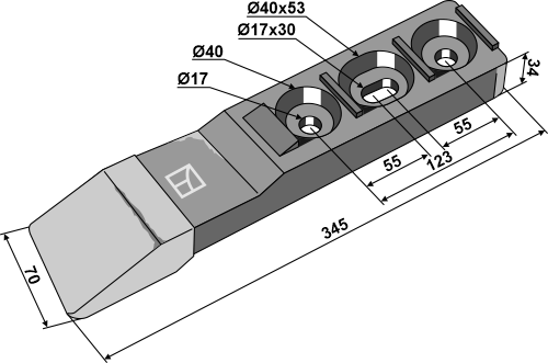 Spitze aufgeschweißt