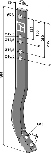 Cultivators shanks - JUMBO