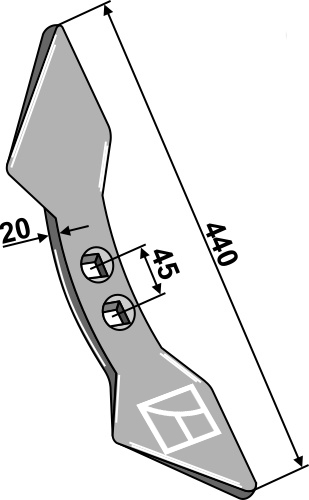Doppelherzschar 440mm