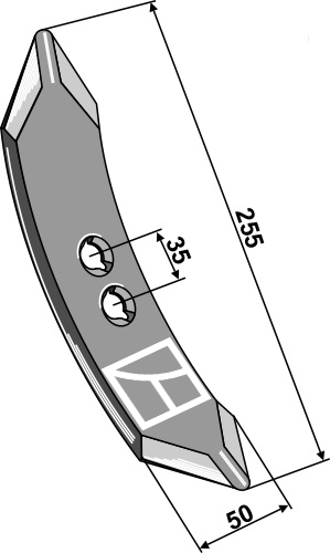 Grubberschar Huard 255mm