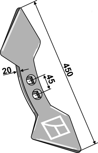 Doppelherzschar 450mm