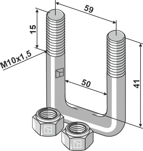 Bügelschraube - M10x1,5