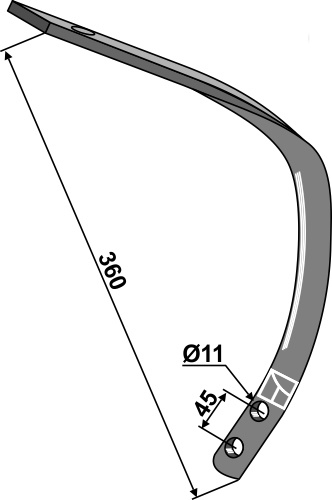 Ploeglichaam type BP-321 PS(L)