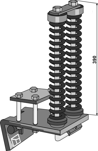 Cultivator-vering met steenbeveiliging