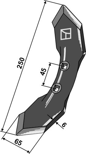 Schar K32 - 6mm geeignet für: Kongskilde