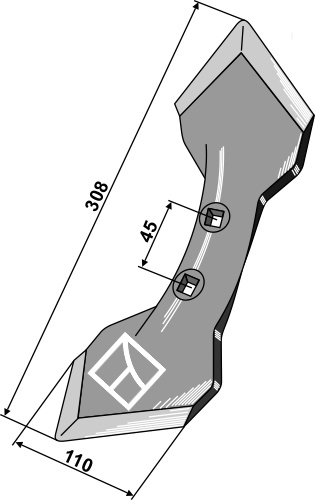 Schar K31 - 6mm geeignet für: Kongskilde