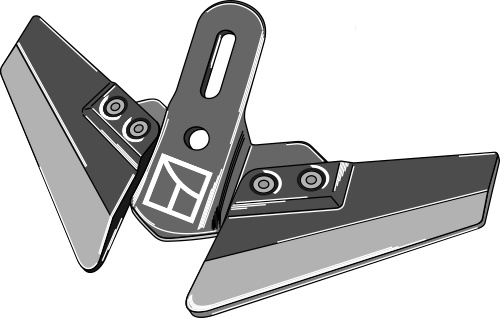 Flügelschar 430mm
