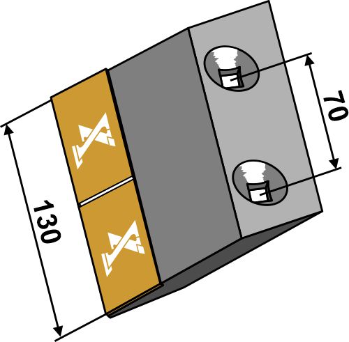 Schar - Hartmetall - links geeignet für: Tye tungsten carbide reinforced wearing parts 