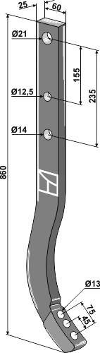 Cultivators shanks - JUMBO