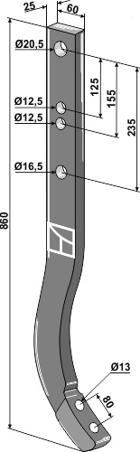 Cultivators shanks - JUMBO