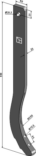 Dents de cultivateurs - 900mm