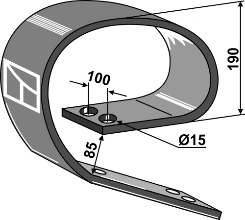 Blattfeder - 150 x 10