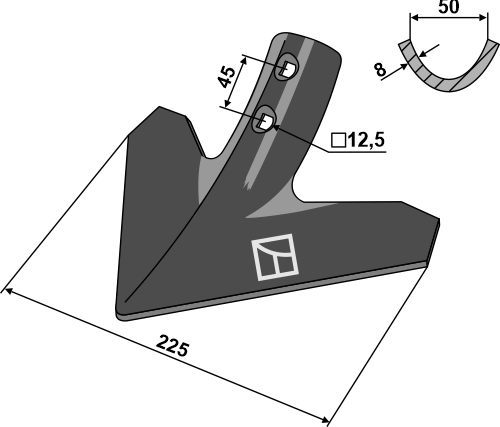 Schwergrubberschare