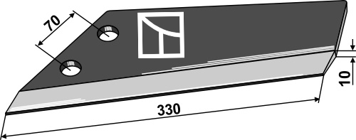 Ersatzflügel - modell Becker - standard Ausführung, links geeignet für: Brix Grubberteile