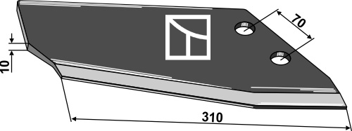 Ersatzflügel - modell Becker - verstärkte Ausführung, rechts geeignet für: Brix Grubberteile