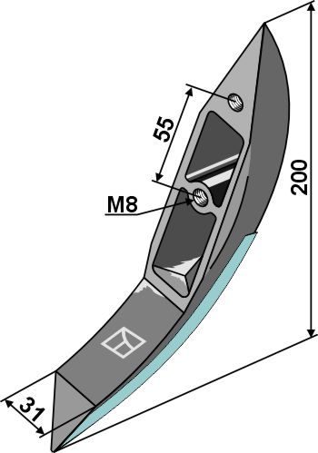 Bico para injector de fertilizantes - revestida com metal duro