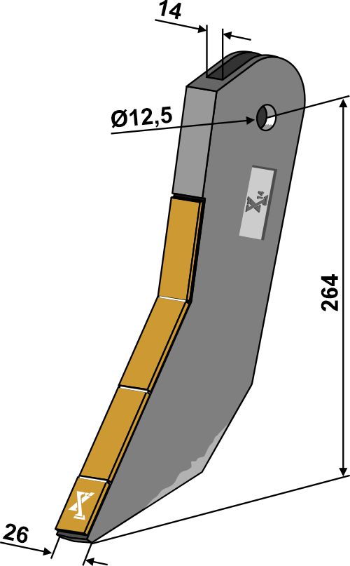 EP Schar - Hartmetall geeignet für: Simba tungsten carbide reinforced wearing parts 