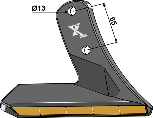 Ersatzflügel - Hartmetall - rechts