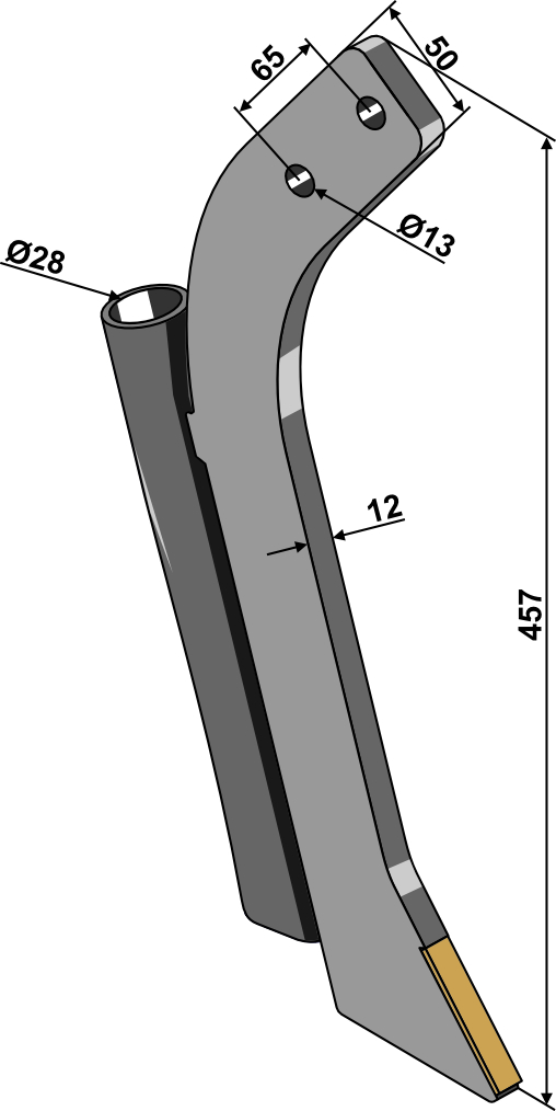 Bico de subsolador ccom placas de Metal duro