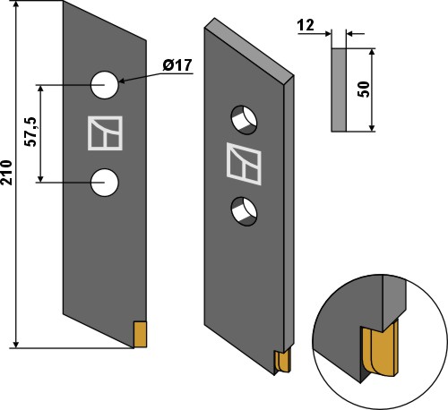 Schraubzinken - Hartmetall geeignet für: Tebbe