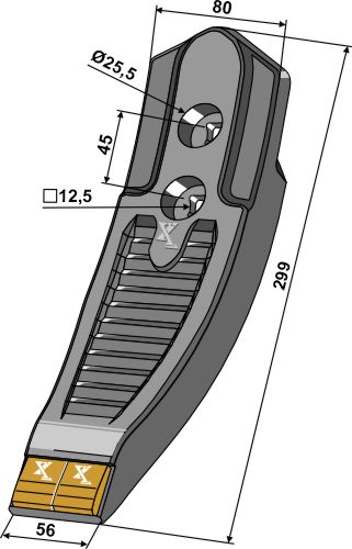 Niemeyer Ploeglichaam type ENU18G